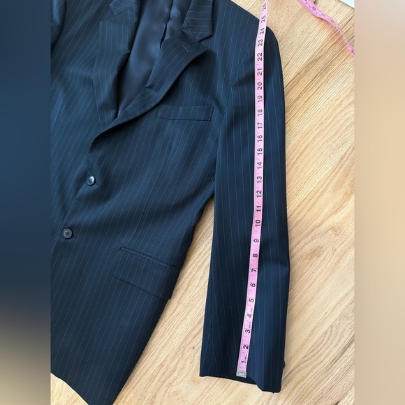 Brooks Brothers USA made Madison 100% Wool Blazer Sport Coat Navy Size 42R / 36W - Picture 9 of 12